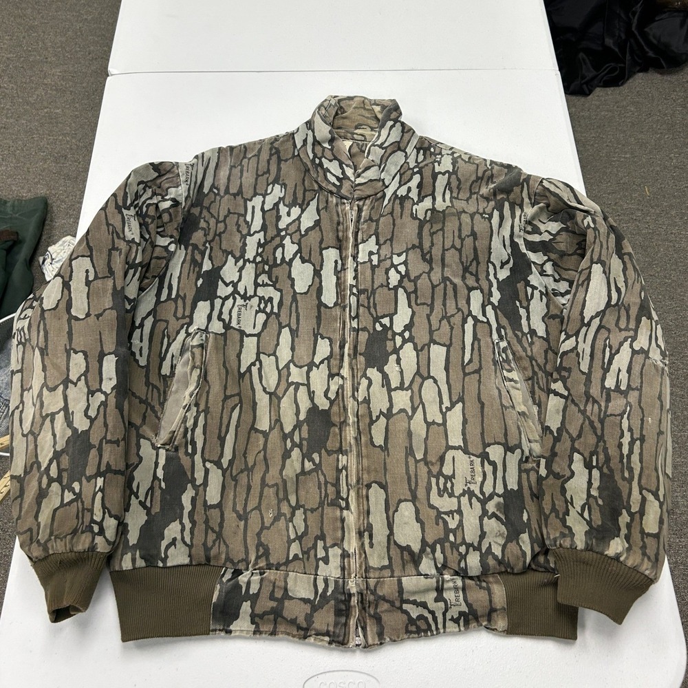 Pella Big Dutch Jacket Mens XL Brown Reversible Trebark Camo Hunting Insulated